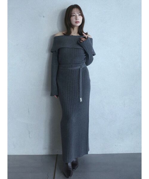 LAGUNAMOON（ラグナムーン）の「【POLO BCSコラボ】ワイドカラーニットプルオーバー（ニット/セーター・レディース・アイボリー/グレー/ネイビー/レッド/ピンク・FREE）」の20枚目の写真