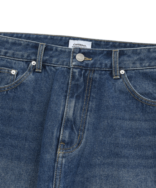 COVERNAT(カバーナット)の「ウォッシングデニムレギュラーパンツブルー(デニムパンツ・レディース・その他・X-LARGE/X-SMALL/LARGE/MEDIUM/SMALL)」の3枚目の写真