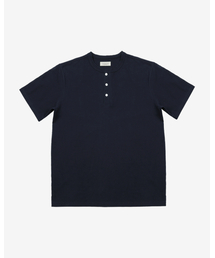 sortie（ソルティ）の「Utility Henly neck T-Shirts (Navy)（Tシャツ/カットソー）」