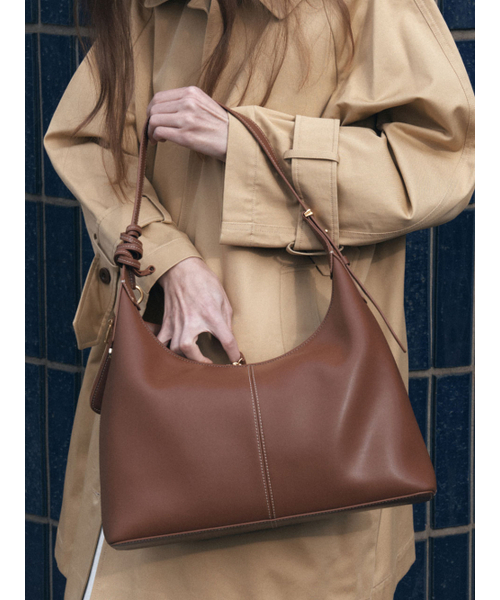 DEMERIEL（ドゥメリエル）の「Veneta Hobo Bag Medium Tan Brown（ショルダーバッグ・レディース・その他・FREE）」の2枚目の写真