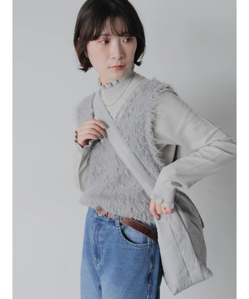 Samansa Mos2 blue(サマンサモスモスブルー)の「キルティングバッグ(ハンドバッグ・レディース・グレー/ブラック/ブラウン・F)」の15枚目の写真