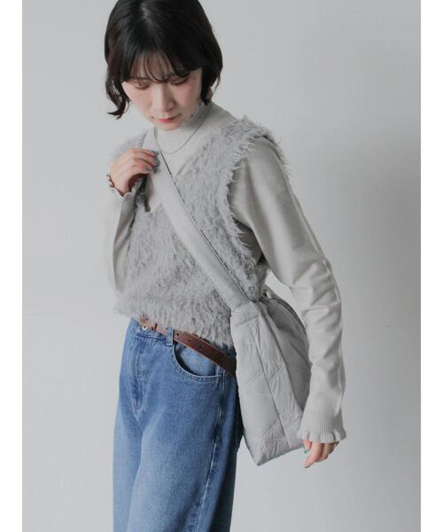 Samansa Mos2 blue(サマンサモスモスブルー)の「キルティングバッグ(ハンドバッグ・レディース・グレー/ブラック/ブラウン・F)」の16枚目の写真