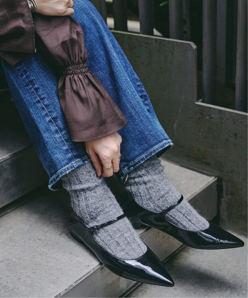 LE TALON(ルタロン)の「《追加2》ポインテッドワンストラップフラット(その他シューズ・レディース・ブラックミックス・25cm/24.5cm/24cm/23.5cm/23cm/22cm/21.5/22.5cm/25.5cm/26cm)」の12枚目の写真