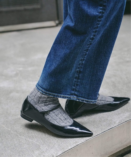 LE TALON(ルタロン)の「《追加2》ポインテッドワンストラップフラット(その他シューズ・レディース・ブラックミックス・25cm/24.5cm/24cm/23.5cm/23cm/22cm/21.5/22.5cm/25.5cm/26cm)」の14枚目の写真