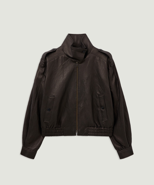 LMOOD(エルムード)の「(W) ブラスフライトジャケット アンティークブラウン(ライダースジャケット・レディース・その他・36/38)」の4枚目の写真