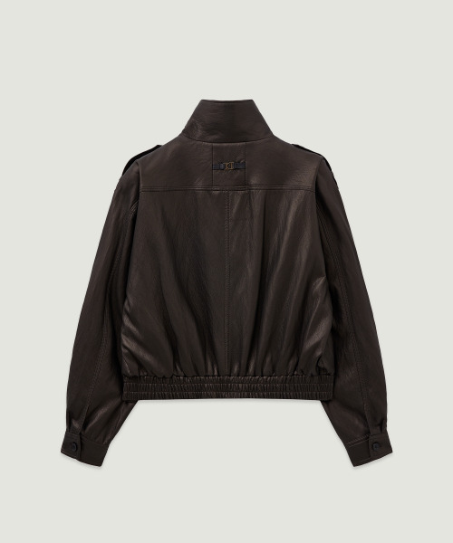 LMOOD(エルムード)の「(W) ブラスフライトジャケット アンティークブラウン(ライダースジャケット・レディース・その他・36/38)」の5枚目の写真