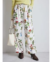 Mila Owen | ボタニカル柄ウエストゴムイージーパンツ(その他パンツ)