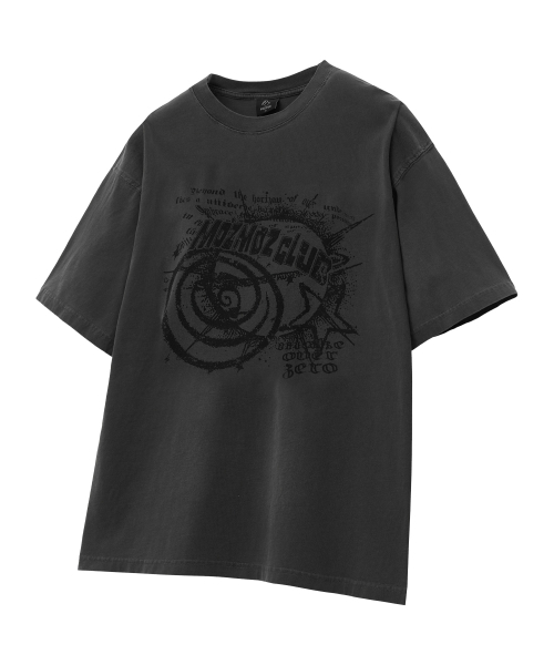 MOZMOZ(モズモズ)の「プラネットオーバーサイズピグメント半袖Tシャツチャコール(Tシャツ/カットソー・レディース・その他・XXL/M/XL)」の1枚目の写真