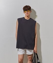 THE-ABON（エイボン）の「メンズサマーオーバーボックスタンクトップチャコール（Tシャツ/カットソー）」