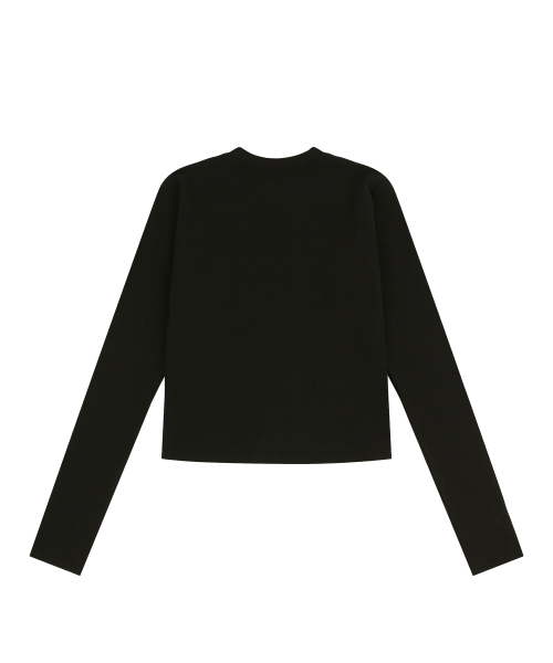 EASY NO EASY(イージーノーイージー)の「イージーシースルーロングスリーブ-ブラック(Tシャツ/カットソー・レディース・ブラック・FREE)」の3枚目の写真