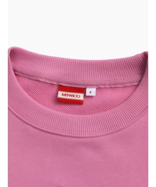 MENASOO（ミナス）の「UNISEX_LIVELY SWEATSHIRT_PINK（スウェット・レディース・PINK・F）」の3枚目の写真