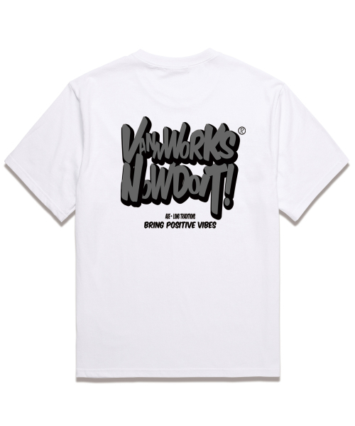 VANNWORKS（バンワークス）の「BRING NOW オーバーサイズ 半袖Tシャツ (VS0114) ホワイト（Tシャツ/カットソー・レディース・その他・LARGE/X-LARGE/XX-LARGE/SMALL/MEDIUM）」の3枚目の写真