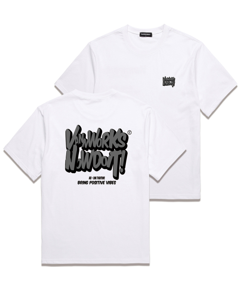 VANNWORKS（バンワークス）の「BRING NOW オーバーサイズ 半袖Tシャツ (VS0114) ホワイト（Tシャツ/カットソー・レディース・その他・LARGE/X-LARGE/XX-LARGE/SMALL/MEDIUM）」の4枚目の写真