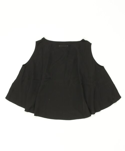 MM6 Maison Margiela（ｴﾑｴﾑｼｯｸｽ ﾒｿﾞﾝ ﾏﾙｼﾞｪﾗ）の「MM6 Maison Margiela(エムエムシックス メゾン マルジェラ)Kids & Junior オフショルダーシャツ（シャツ/ブラウス・キッズ・ブラック・12Y/14Y）」の6枚目の写真