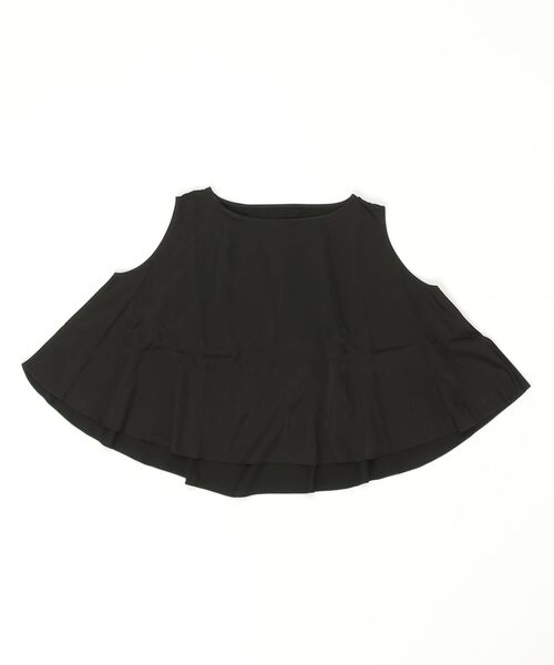 MM6 Maison Margiela（ｴﾑｴﾑｼｯｸｽ ﾒｿﾞﾝ ﾏﾙｼﾞｪﾗ）の「MM6 Maison Margiela(エムエムシックス メゾン マルジェラ)Kids & Junior オフショルダーシャツ（シャツ/ブラウス・キッズ・ブラック・12Y/14Y）」の7枚目の写真