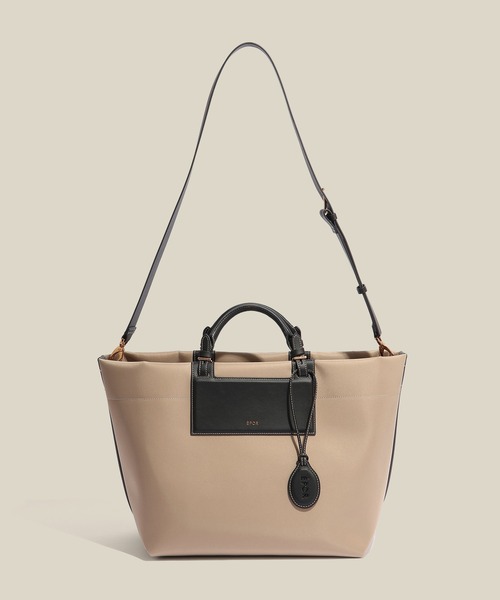 E'POR（エポール）の「【E'POR】BOAT BAG Large/A4対応・撥水・軽量・26SS新色（トートバッグ・レディース・ベージュ/ブラック・FREE）」の11枚目の写真