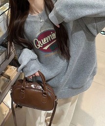レトロデザインプリントロゴスウェット ロンT