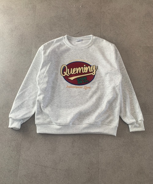 SHEPP（シープ）の「レトロデザインプリントロゴスウェット ロンT（Tシャツ/カットソー・レディース・アイボリー/ブラック/グレー/ホワイト/ネイビー・L/M）」の11枚目の写真