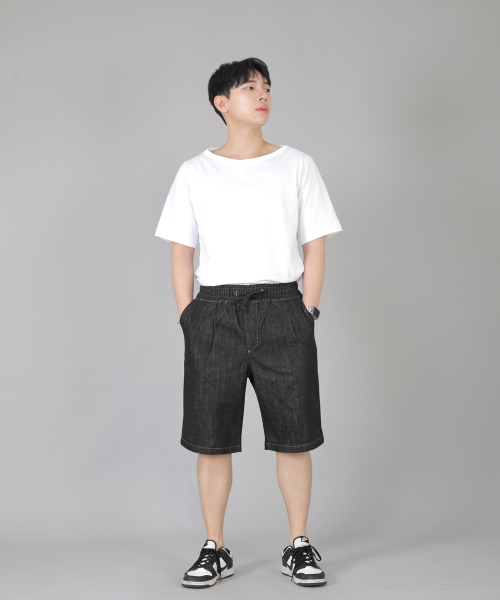 SAINTCREW(セントクルー)の「ピンタックショーツ EPS-350 ブラックデニム(その他パンツ・メンズ・その他・MEDIUM/LARGE/X-LARGE)」の2枚目の写真