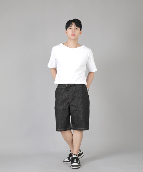 SAINTCREW(セントクルー)の「ピンタックショーツ EPS-350 ブラックデニム(その他パンツ・メンズ・その他・MEDIUM/LARGE/X-LARGE)」の4枚目の写真