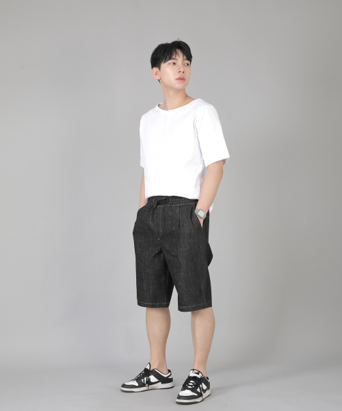 SAINTCREW(セントクルー)の「ピンタックショーツ EPS-350 ブラックデニム(その他パンツ・メンズ・その他・MEDIUM/LARGE/X-LARGE)」の5枚目の写真