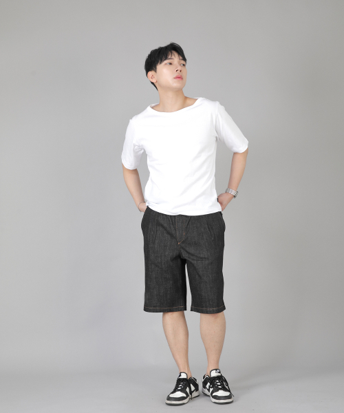 SAINTCREW(セントクルー)の「ピンタックショーツ EPS-350 ブラックデニム(その他パンツ・メンズ・その他・MEDIUM/LARGE/X-LARGE)」の7枚目の写真