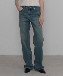 ローレイズティンデニムパンツ_medium blue