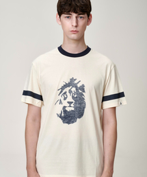 ライオンプリントTシャツ（クリーム）