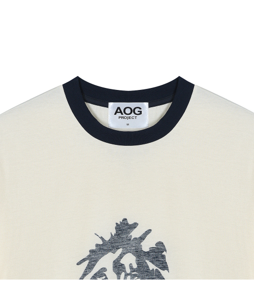 AOG PROJECT(エイオージープロジェクト)の「ライオンプリントTシャツ(クリーム)(Tシャツ/カットソー・メンズ・アイボリー・MEDIUM/X-LARGE/LARGE)」の5枚目の写真