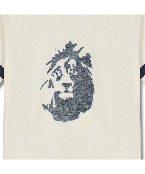 AOG PROJECT(エイオージープロジェクト)の「ライオンプリントTシャツ(クリーム)(Tシャツ/カットソー・メンズ・アイボリー・MEDIUM/X-LARGE/LARGE)」の6枚目の写真