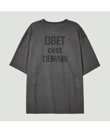 DOUBLE EIGHT（ダブルエイト）の「DE ピグメント半袖オーバーフィット（チャコール）（Tシャツ/カットソー）」