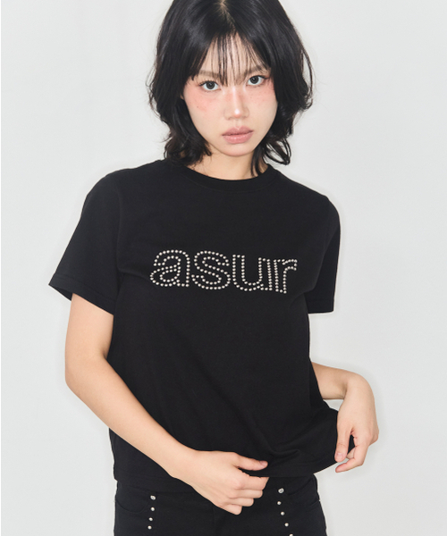 as you are（アズユーアー）の「AU ホットフィックス ルーズ クロップTシャツ ブラック（Tシャツ/カットソー・レディース・その他・SMALL/MEDIUM）」の2枚目の写真