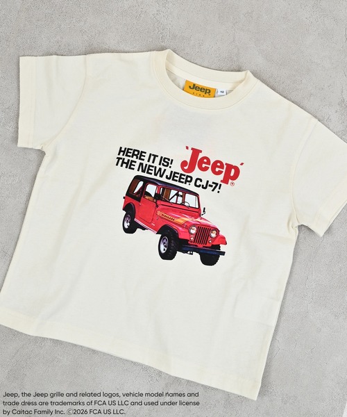 MARKEY'S（マーキーズ）の「【JEEP(R)】別注プリントTシャツ（Tシャツ/カットソー・キッズ・チャコール/オフホワイト/カーキ・150/140/130/120/110/100/90）」の2枚目の写真
