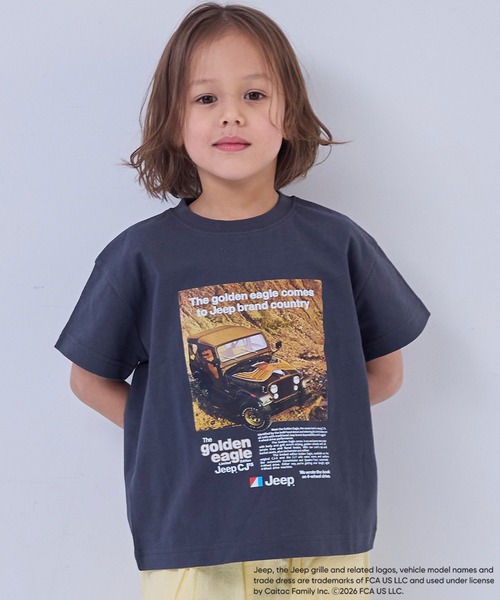 MARKEY'S（マーキーズ）の「【JEEP(R)】別注プリントTシャツ（Tシャツ/カットソー・キッズ・チャコール/オフホワイト/カーキ・150/140/130/120/110/100/90）」の3枚目の写真