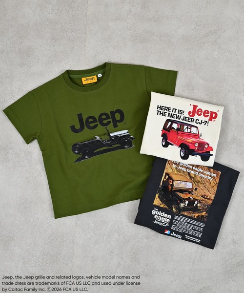 MARKEY'S（マーキーズ）の「【JEEP(R)】別注プリントTシャツ（Tシャツ/カットソー・キッズ・チャコール/オフホワイト/カーキ・150/140/130/120/110/100/90）」の17枚目の写真