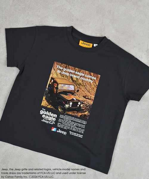 MARKEY'S（マーキーズ）の「【JEEP(R)】別注プリントTシャツ（Tシャツ/カットソー・キッズ・チャコール/オフホワイト/カーキ・150/140/130/120/110/100/90）」の5枚目の写真