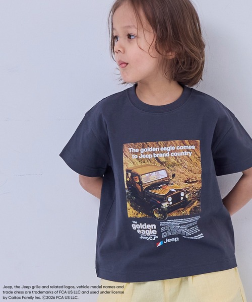 MARKEY'S（マーキーズ）の「【JEEP(R)】別注プリントTシャツ（Tシャツ/カットソー・キッズ・チャコール/オフホワイト/カーキ・150/140/130/120/110/100/90）」の6枚目の写真