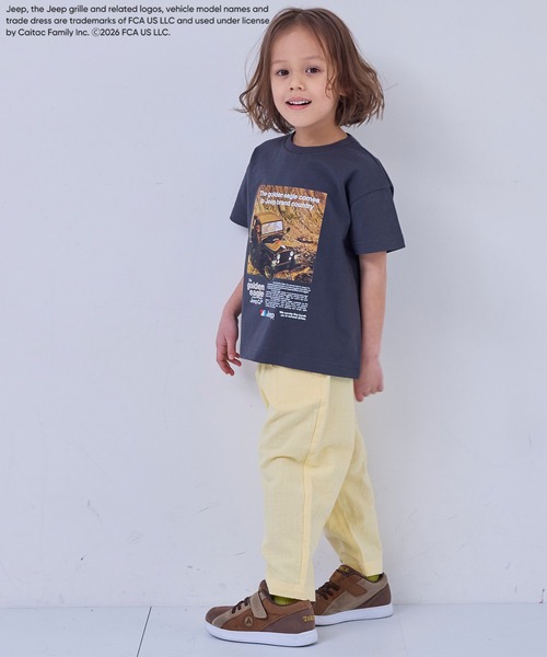 MARKEY'S（マーキーズ）の「【JEEP(R)】別注プリントTシャツ（Tシャツ/カットソー・キッズ・チャコール/オフホワイト/カーキ・150/140/130/120/110/100/90）」の7枚目の写真