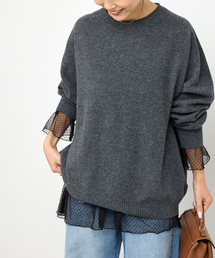 Spick & Span | 《追加3》チュールドットチュニックプルオーバー(Tシャツ/カットソー)