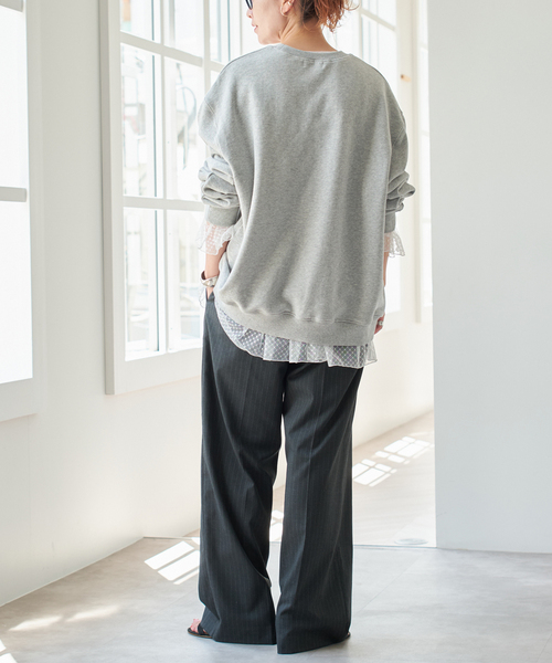 Spick & Span（スピックアンドスパン）の「《追加3》チュールドットチュニックプルオーバー（Tシャツ/カットソー・レディース・ホワイト/ブラック・FREE）」の15枚目の写真