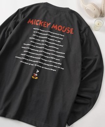 【71】【Disney/ディズニー】ミッキーマウス フレンズ クイックドライ ロングスリーブTシャツ/メンズ/レディース/ユニセックス
