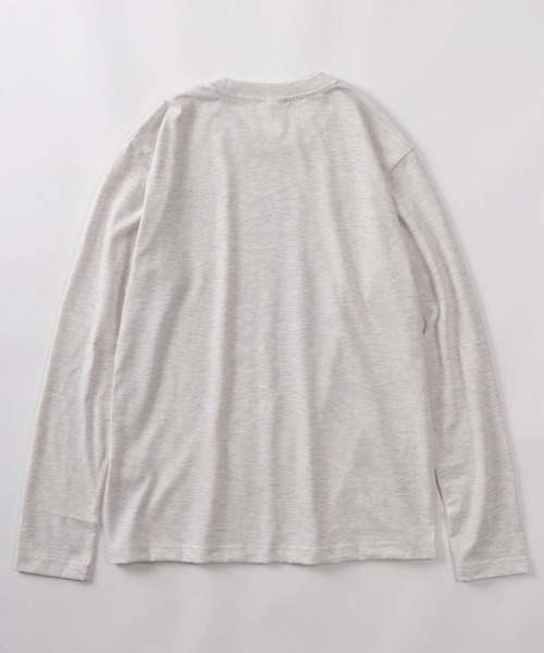Disney(ディズニー)の「【71】【Disney/ディズニー】ミッキーマウス フレンズ クイックドライ ロングスリーブTシャツ/メンズ/レディース/ユニセックス(Tシャツ/カットソー・レディース・オフホワイト/チャコールグレー/アッシュグレー/ブルー・M/L)」の6枚目の写真