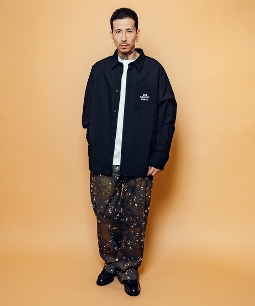 Subciety(サブサエティ)の「Seersucker shirt(シャツ/ブラウス・メンズ・ブルー/ホワイト/ブラック・SMALL/MEDIUM/LARGE/X-LARGE)」の11枚目の写真