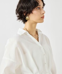 NOLLEY’S | ウォッシャブルパール釦スキッパータックブラウス(シャツ/ブラウス)