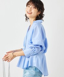 NOLLEY’S | ウォッシャブルパール釦スキッパータックブラウス(シャツ/ブラウス)