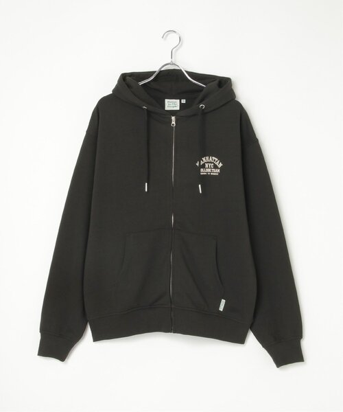 NO NEED(ノーニード)の「カレッジロゴトラジップパーカー(パーカー・メンズ・カーキ/ブラック/ナチュラル・LL/M/L)」の5枚目の写真