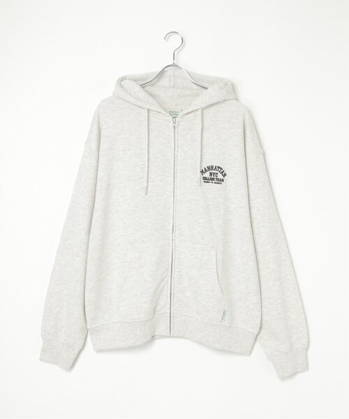 NO NEED(ノーニード)の「カレッジロゴトラジップパーカー(パーカー・メンズ・カーキ/ブラック/ナチュラル・LL/M/L)」の16枚目の写真