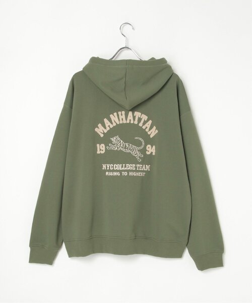 NO NEED（ノーニード）の「カレッジロゴトラジップパーカー（パーカー・メンズ・カーキ/ブラック/ナチュラル・LL/M/L）」の19枚目の写真