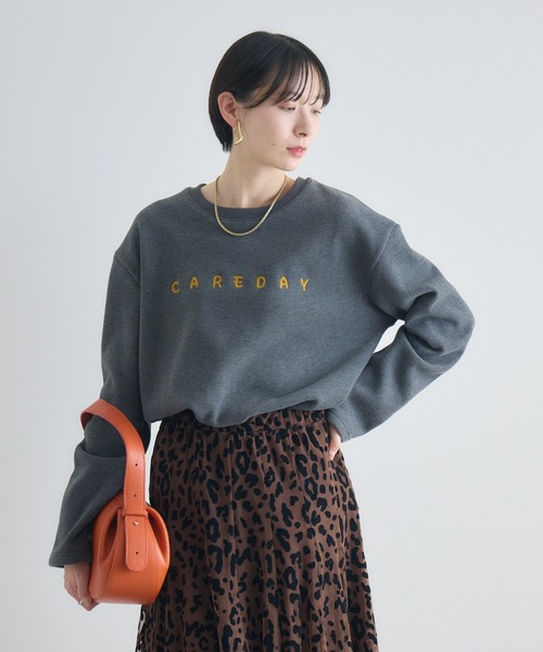 Paradise Picnic（パラダイスピクニック）の「テキストロゴ裏起毛プルオーバー（スウェット・レディース・ネイビー/チャコールグレー/グレー・FREE）」の8枚目の写真