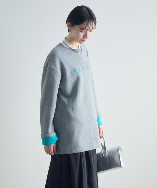 Paradise Picnic（パラダイスピクニック）の「テキストロゴ裏起毛プルオーバー（スウェット・レディース・ネイビー/チャコールグレー/グレー・FREE）」の15枚目の写真